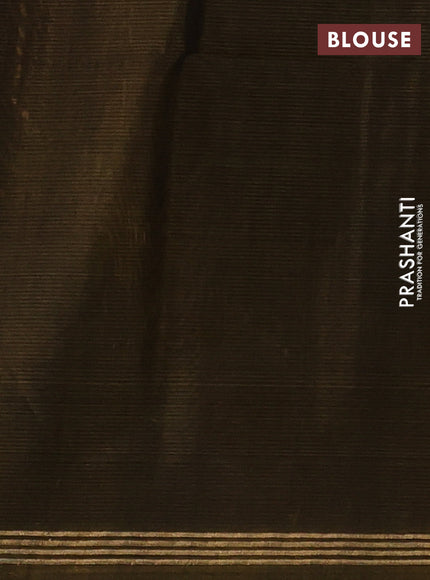 Kora silk cotton saree wine shade and dark mustard with plain body and small zari woven border