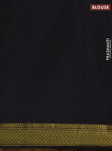 Semi maheswari cotton saree mauve pink and black with allover zari woven buttas and small zari woven border