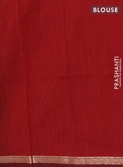 Semi maheswari cotton saree black and deep maroon with allover zari woven buttas and small zari woven border