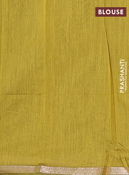 Semi maheswari cotton saree violet and light green with allover zari woven buttas and small zari woven border