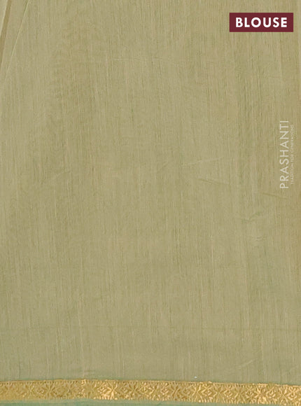 Semi maheswari cotton saree dual shade of maroon and pastel green with zari woven buttas and zari woven border