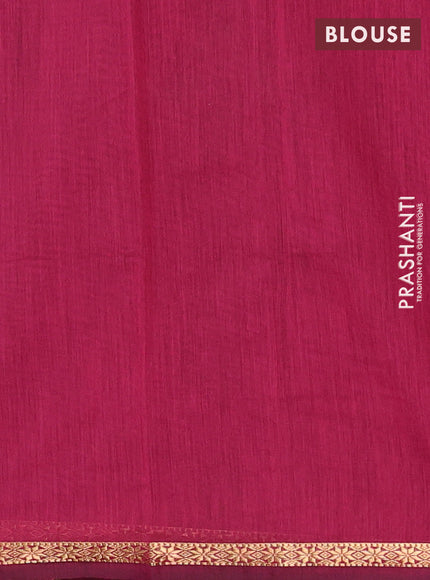 Semi maheswari cotton saree bottle green and wine shade with allover zari woven buttas and small zari woven border