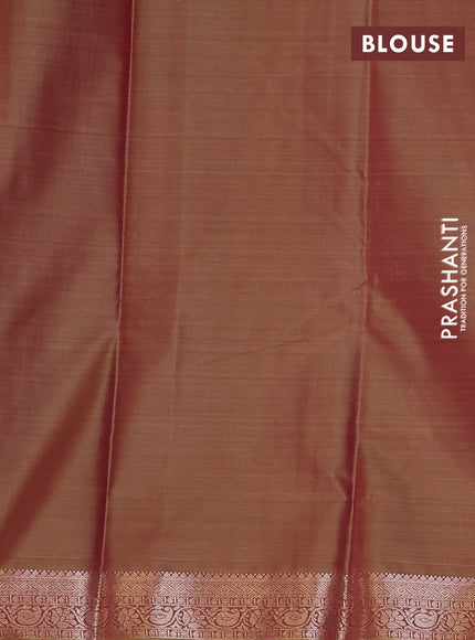 Bangalori silk saree dual shade of green with allover ikat weaves and zari woven border