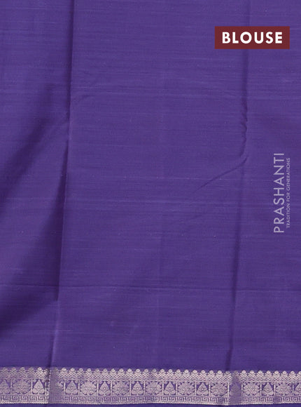 Bangalori silk saree lavender with allover ikat weaves and zari woven border