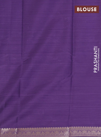 Bangalori silk saree lavender with allover ikat weaves and zari woven border