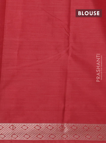 Bangalori silk saree mild peach with allover ikat weaves and zari woven border