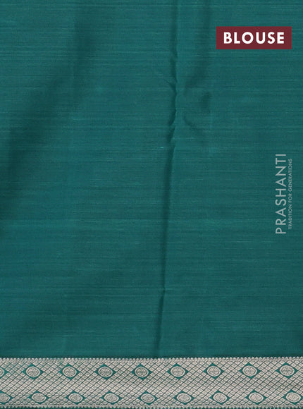 Bangalori silk saree light green and dark green with allover ikat weaves and zari woven border