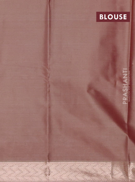 Bangalori silk saree beige with allover ikat weaves and zari woven border