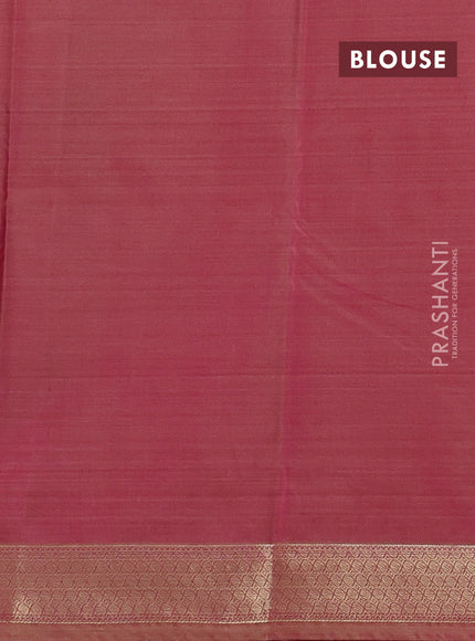 Bangalori silk saree dual shade of pink with allover ikat weaves and zari woven border