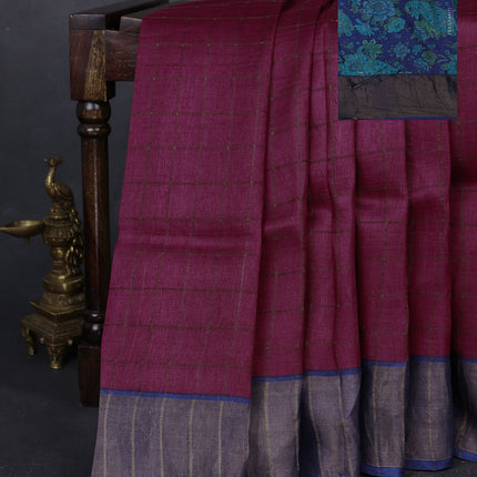 Collection image for: Tussar Checks Printed Blouse