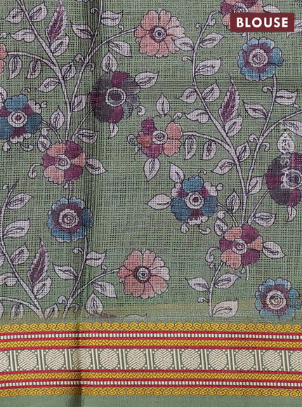 Art kota saree wine shade and sap green with plain body and temple design rudhrasha zari woven border