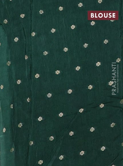 Art kota silk saree green with thread & zari woven buttas and zari woven border
