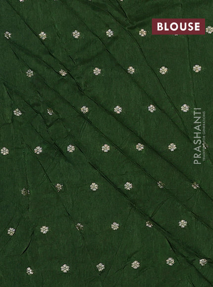 Art kota silk saree green with thread & zari woven buttas and zari woven border