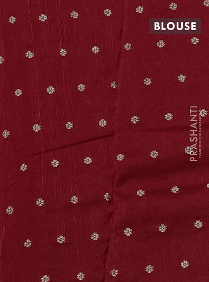 Art kota silk saree red with thread & zari woven buttas and zari woven border