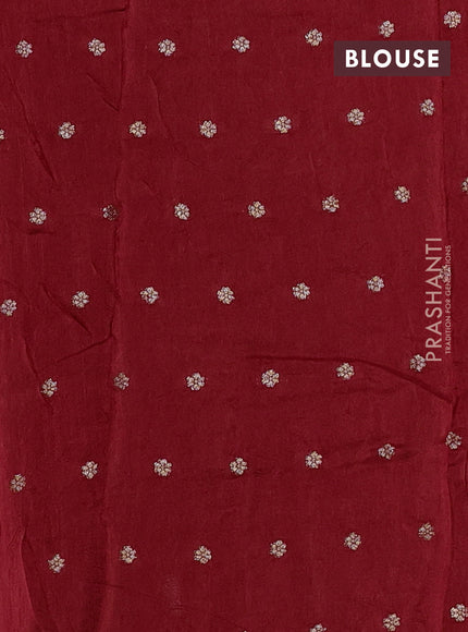 Art kota silk saree red with thread & zari woven buttas and zari woven border