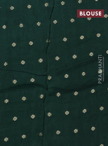 Art kota silk saree green with thread & zari woven buttas and zari woven border