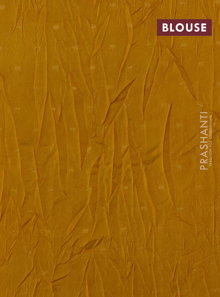 Art kota silk saree mustard yellow with allover thread & zari woven buttas and zari woven border