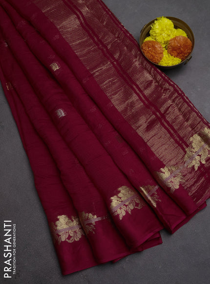 Art kota silk saree pink with allover thread & zari woven buttas and zari woven border