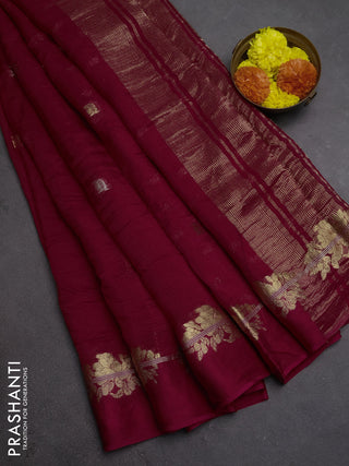 Art kota silk saree pink with allover thread & zari woven buttas and zari woven border