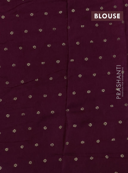 Art kota silk saree purple with allover thread & zari woven buttas and zari woven border