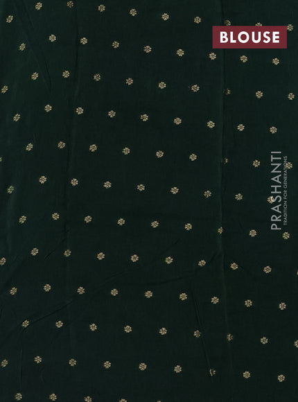 Art kota silk saree green with thread & zari woven buttas and zari woven simple border