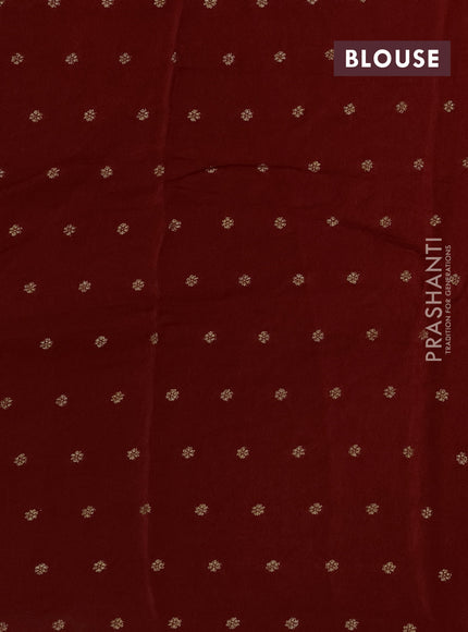 Art kota silk saree red with thread & zari woven buttas and zari woven simple border