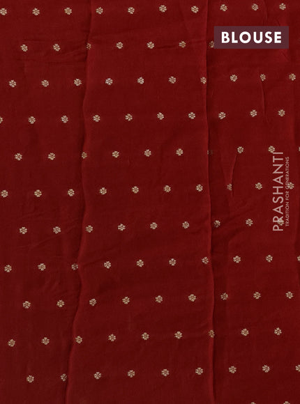 Art kota silk saree red with zari woven buttas and zari woven border