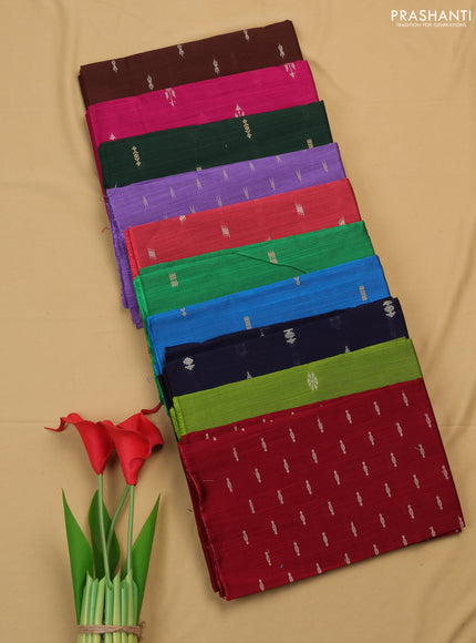 Raw silk blouse bit multi colour and multi design pack of 10