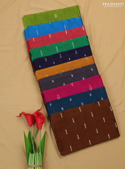 Raw silk blouse bit multi colour and multi design pack of 10
