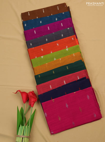 Raw silk blouse bit multi colour and multi design pack of 10