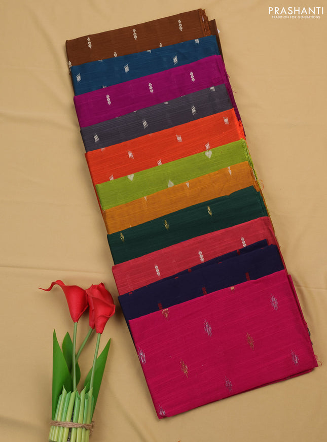 Raw silk blouse bit multi colour and multi design pack of 10