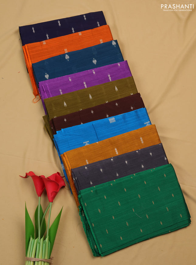 Raw silk blouse bit multi colour and multi design pack of 10