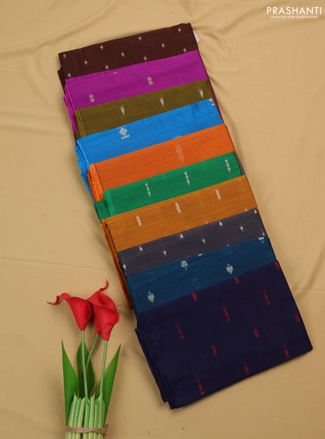 Raw silk blouse bit multi colour and multi design pack of 10