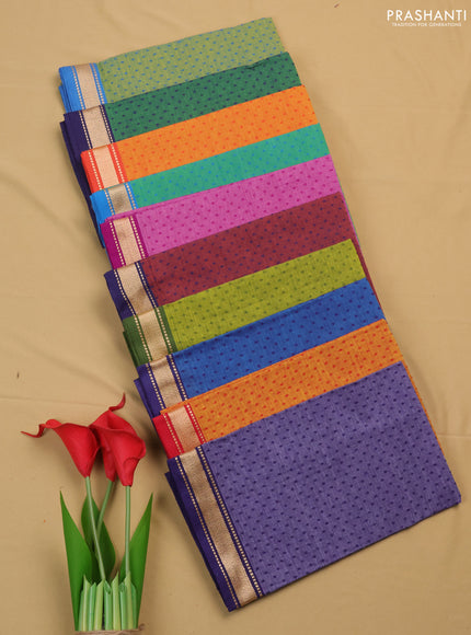 Chettinad cotton blouse bit multi colour and pack of 10