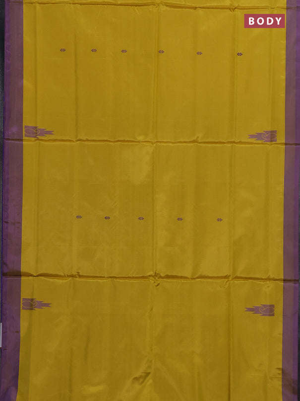 Banana pith saree lime yellow and dual shade of cs blue with thread woven buttas and contrast border