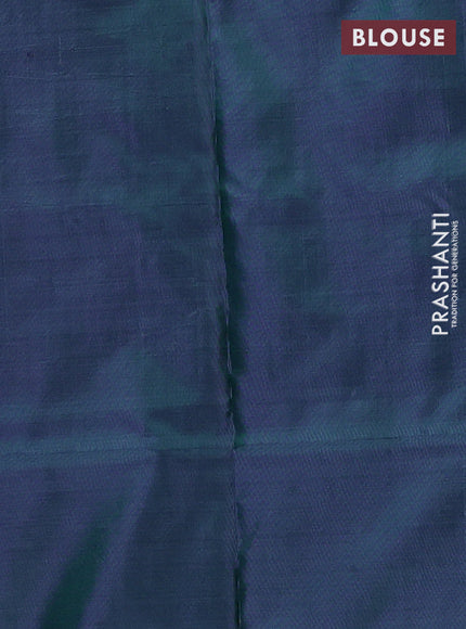 Banana pith saree candy pink and dual shade of green with thread woven buttas in borderless style