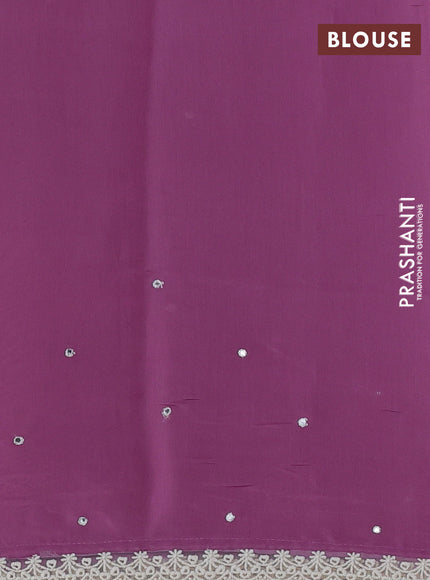 Mauve Pink Mul Chanderi Saree - Embroidery