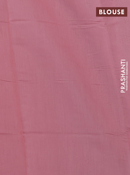 Peach Pink Mul Chanderi Saree - Embroidery