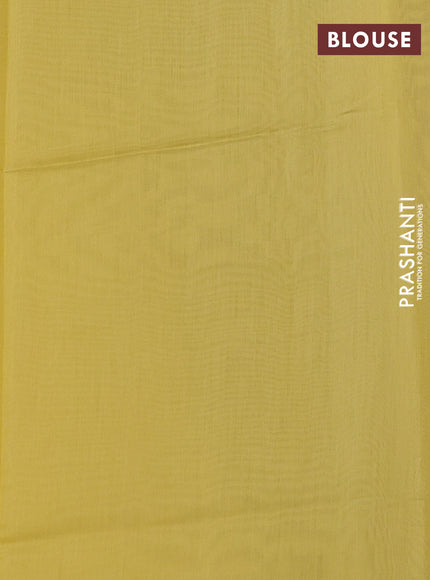 Yellow Mul Chanderi Saree - Embroidery