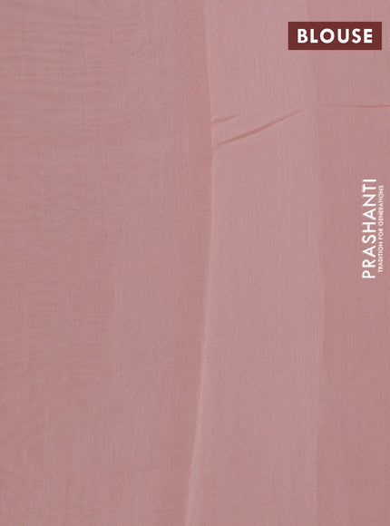 Peach Mul Chanderi Saree - Embroidery