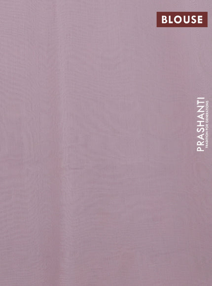 Pastel Pink Mul Chanderi Saree - Embroidery