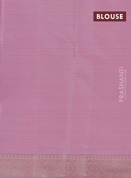 Bangalori silk saree pink with allover ikat weaves and zari woven border