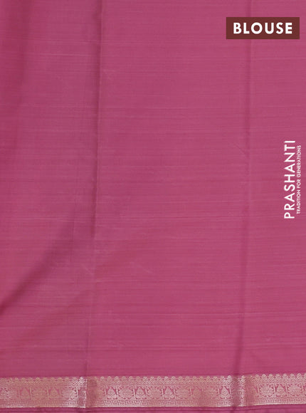 Bangalori silk saree peach pink with allover ikat weaves and zari woven border