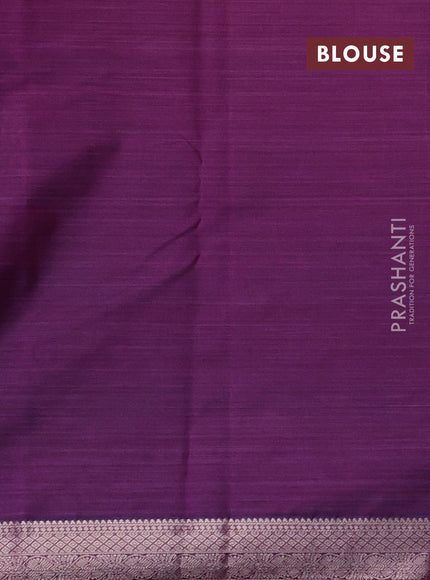 Bangalori silk saree pink and violet with allover ikat weaves and ganga jamuna border