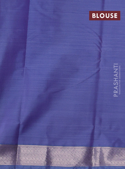 Bangalori silk saree purple with allover ikat weaves and zari woven border