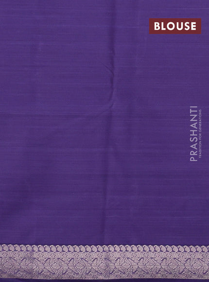 Bangalori silk saree lavender with allover ikat weaves and zari woven border