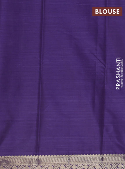 Bangalori silk saree lavender with allover ikat weaves and zari woven border