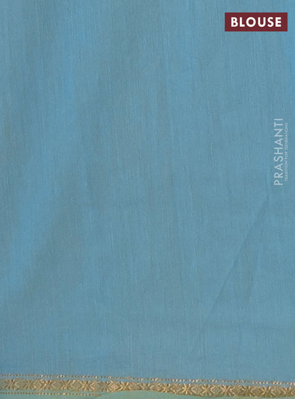 Semi maheswai cotton saree yellow shade and teal blue with zari woven buttas and zari woven border
