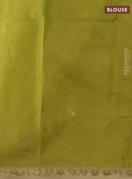Maheshwari silk cotton saree light green with zari woven buttas and small zari woven border
