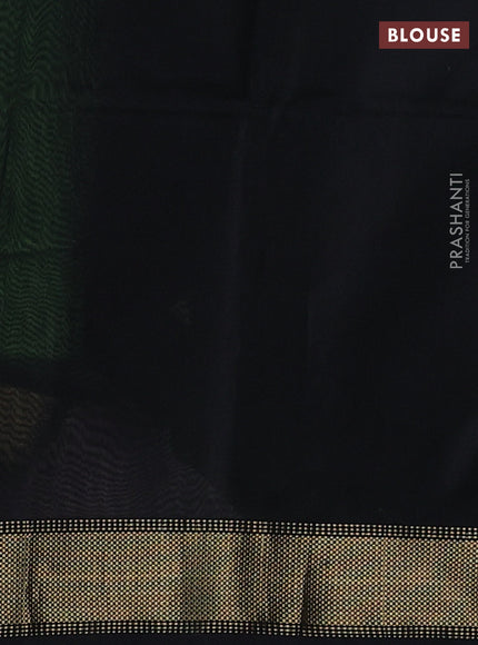 Maheshwari silk cotton saree light green with zari woven buttas and zari woven border